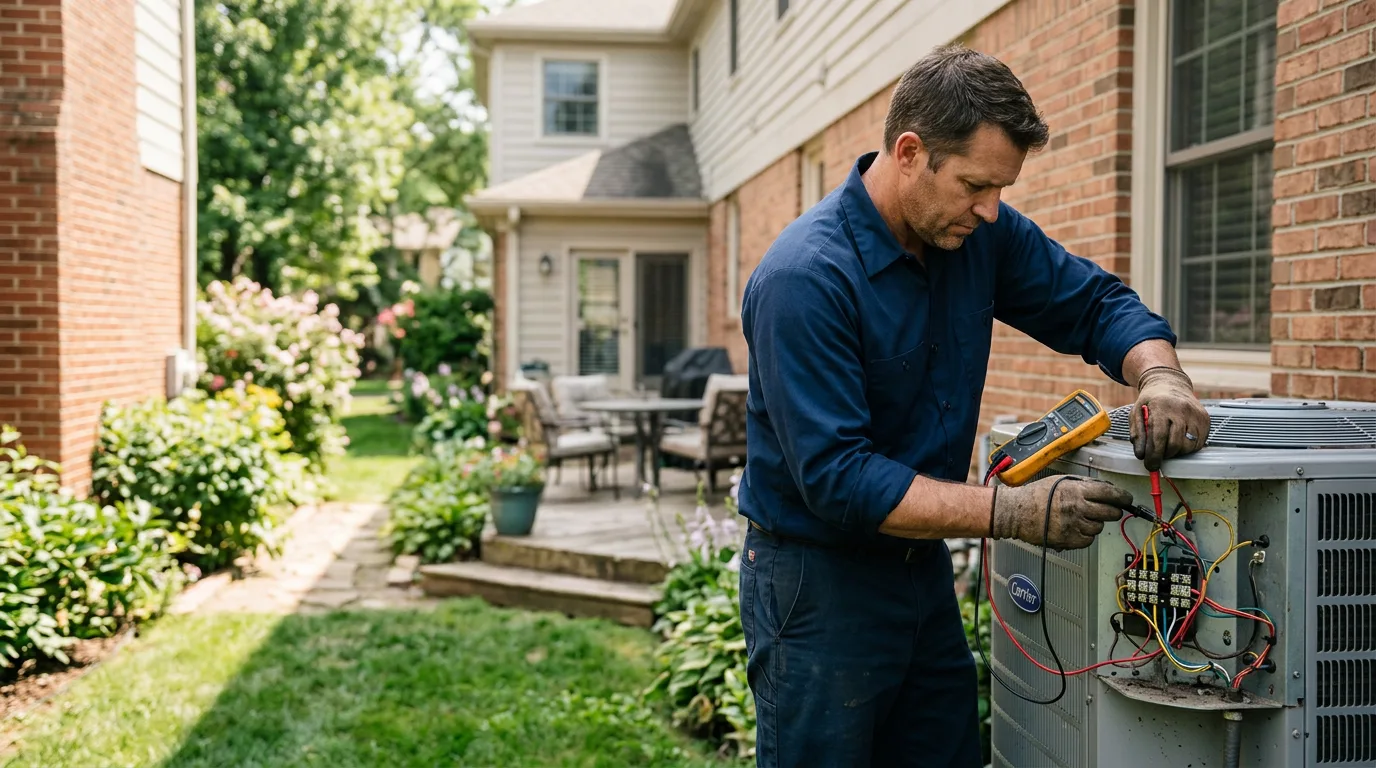 HVAC technician working near Wilson, AR